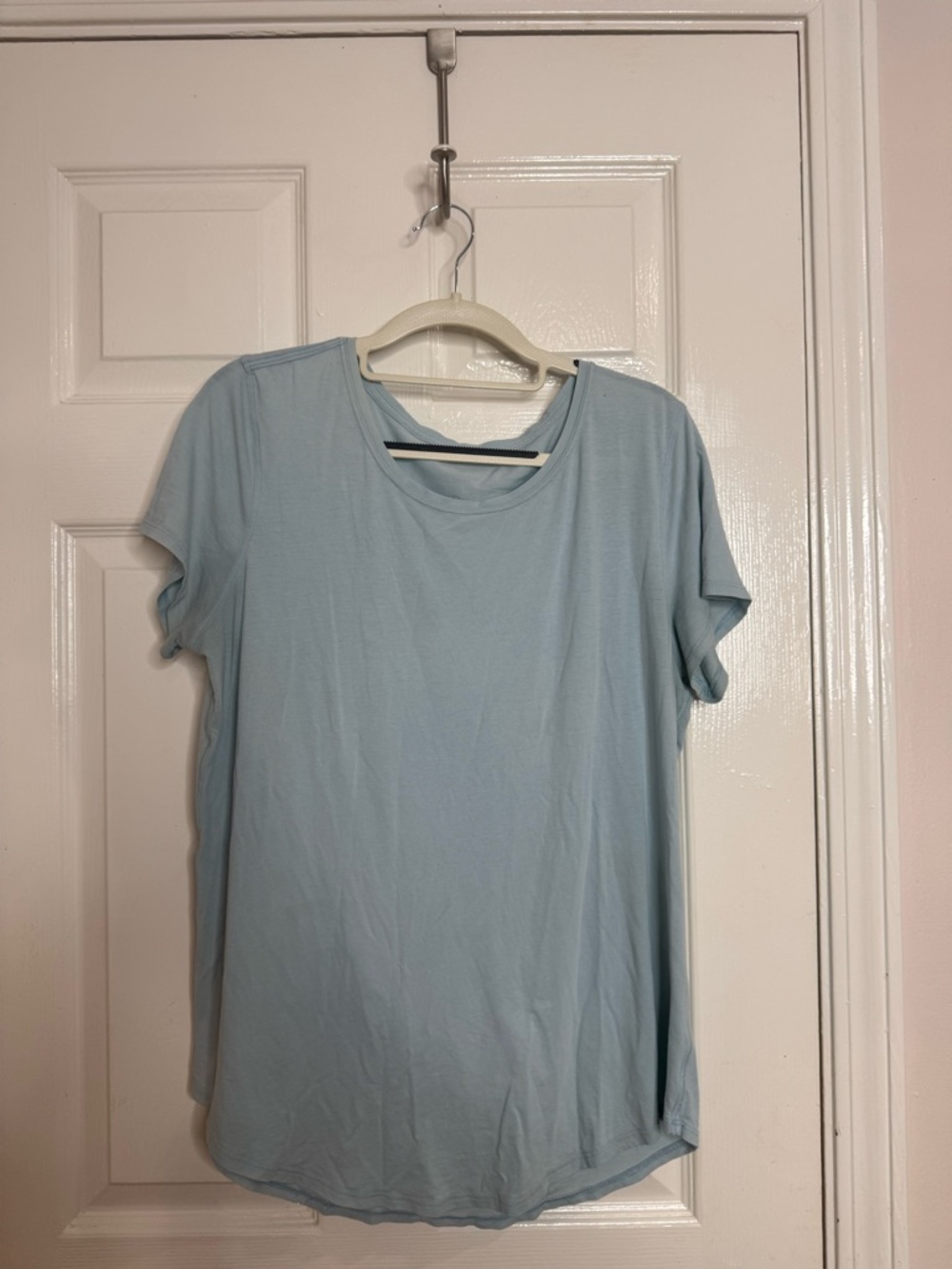 lululemon athletica Pale Blue Short Sleeve Crew Tee